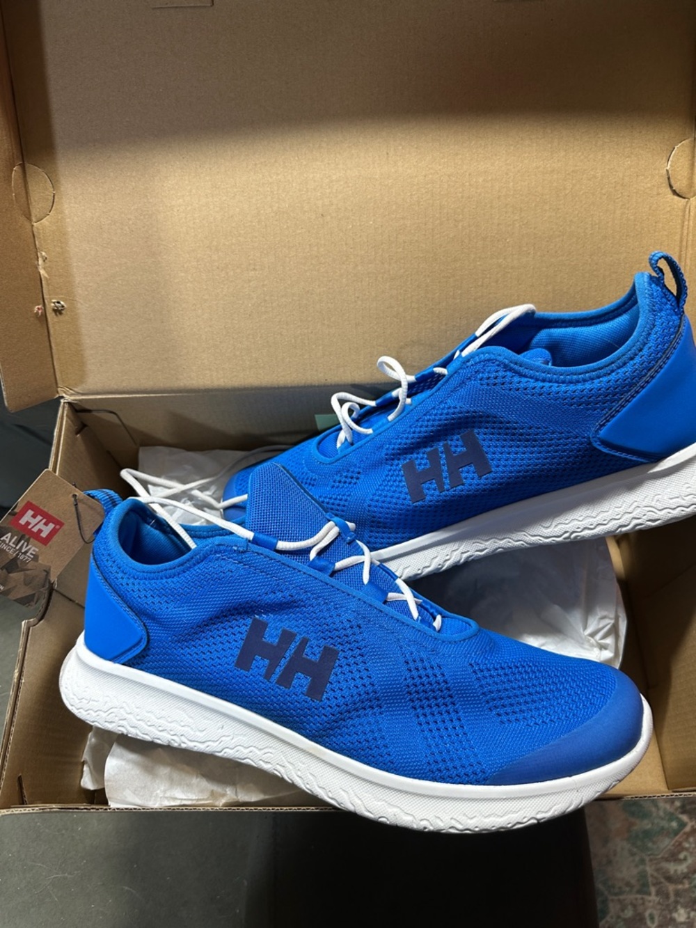 Helly Hansen Men’s Royal Blue Swim Shoes with White Soles